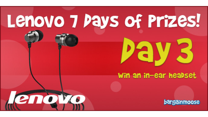 Lenovo 7 Days of Prizes Day 3 - Win an In-Ear Headset! (CLOSED)