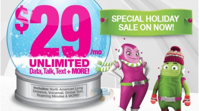 Mobilicity: Holiday Plan - $29/m Unlimited 