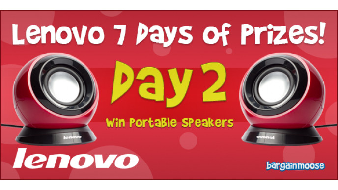Lenovo 7 Days of Prizes Day 2! Win a Portable Speaker (CLOSED)