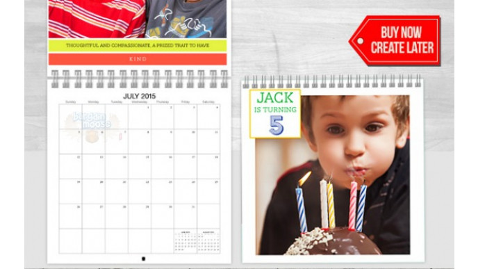 70% Off Personalized Wall Calendar - Now $9 @ Photobook Canada (EXPIRED)