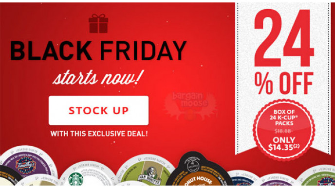 Black Friday Sale On Now @ Keurig Canada! 24% Off All K-Cups
