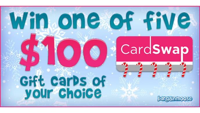 Bargainmoose Contest: Win 1 of 5 $100 Gift Cards of Your Choice From CardSwap! (CLOSED)