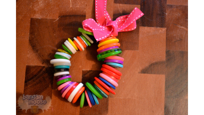 Christmas Button Mini Wreath! 
