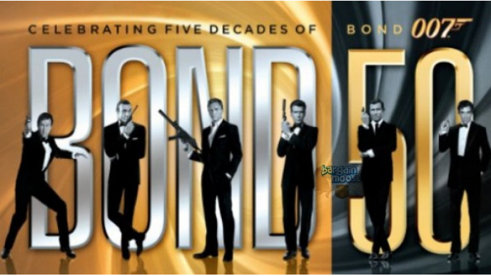 Amazon Canada: Bond 50 The Complete 23-Film Collection (Blu-ray) 63% Off