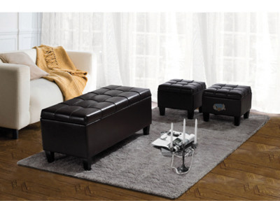Future Shop Canada: Simpli Home Dover Storage Ottoman Set of 3 | Was $230 Now $130 (EXPIRED)