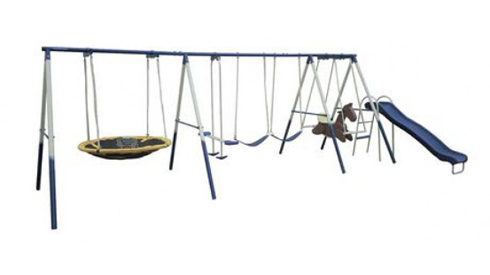 WalMart Canada: Super Fun 8 Station Swing Set On Clearance | Was $298 Now $200