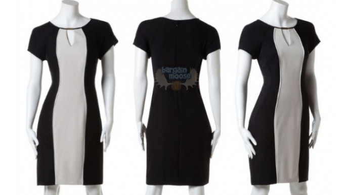 Cleo Canada: Colour Block Keyhole Sheath Dress Now $41.99/ Was $96.50
