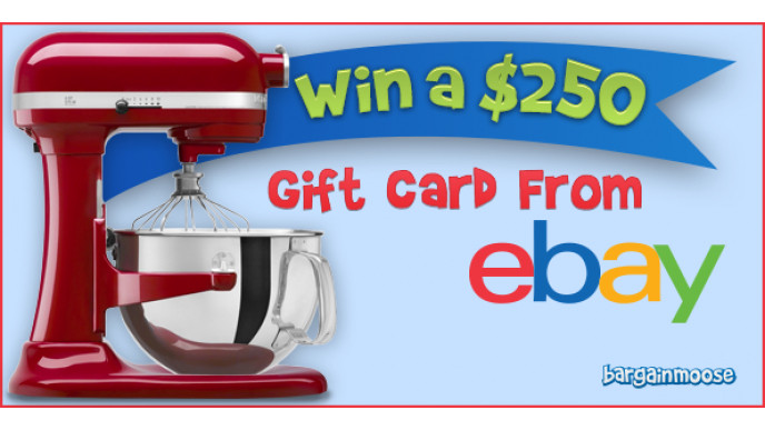 Bargainmoose Contest: Win a $250 eBay Gift Card (EXPIRED)