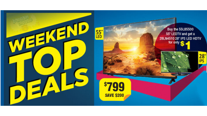 Get the LG 28” & 55" TV Bundle For Only $800 @ Canada Computers! 