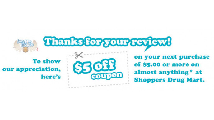 Get $5 Off @ Shoppers Drug Mart When You Review o.b. Tampons