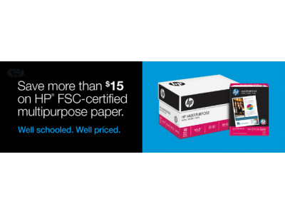Staples Canada: HP Multipurpose Paper 20LB Case $49.90 (Save $16)