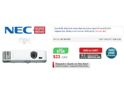 Pricing Errors? Monitors from $8, Projectors From $23, TVs from $40 @ ComputerValley & DirectDial (EXPIRED)