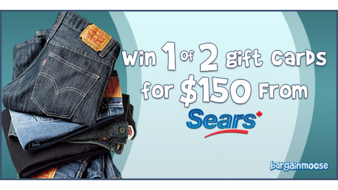 Bargainmoose Contest: Win 1 of 2 gift cards for $150 from Sears Canada! (EXPIRED)