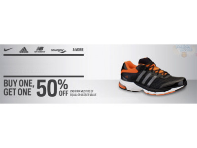 Buy One Get One 50% Off Select Footwear @ SportChek Canada Now