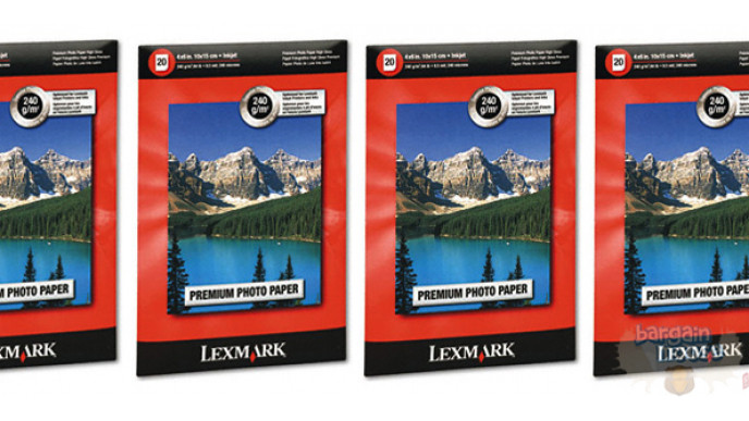 (20 Sheets) Lexmark 4x6 High Gloss Premium Photo Paper Only $0.99 & Free Shipping @ NCIX!