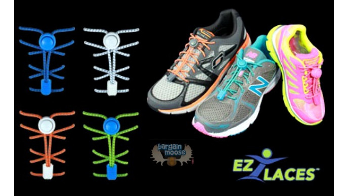 WagJag Canada: $19 for 4 Pairs of EZLACES (a $47 Value) - Shipping Included