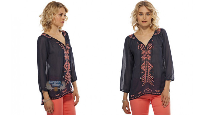 Tristan Style Canada: 67% Off Embroidered Bohemian Blouse - Now $20