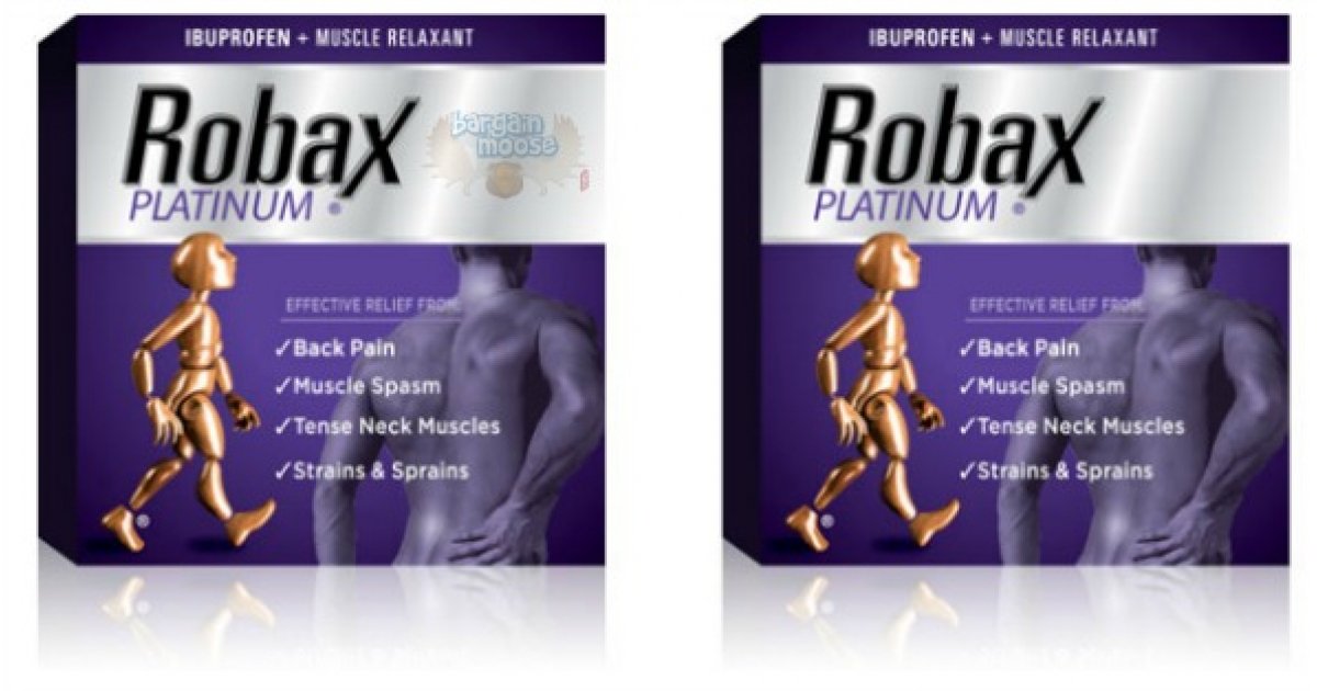 Robax Platinum (18 Count), Pain Reliever (Ibuprofen), Muscle Relaxant  (Methocarbamol), Pain Reliever and Muscle Relaxant 