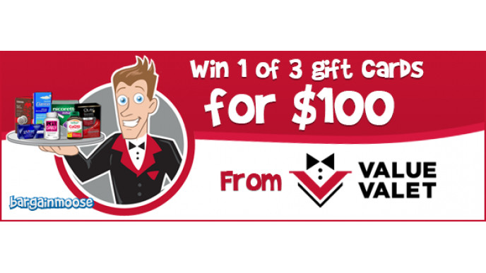 Bargainmoose Contest: Win 1 of 3 Gift Cards of $100 Each to Spend @ Value Valet Canada (CLOSED)