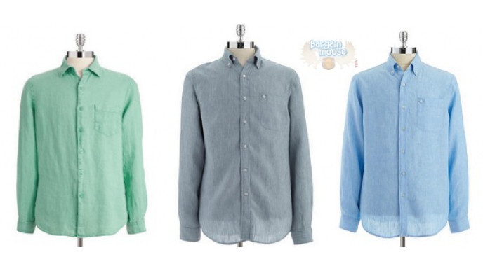 The Bay Canada: Men's Linen Shirts Starting At $16.87 (Was $44.99)