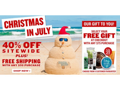 The Body Shop Canada: Christmas In July 40% Off, Free Shipping & Free Gift