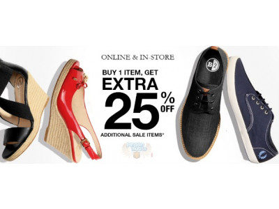 Browns Shoes: Buy 1 Get 1+ Sale Items Extra 25% Off