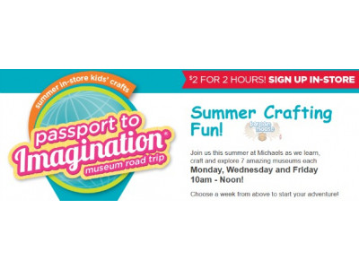 Michaels Canada: $2 Craft Classes for Kids 