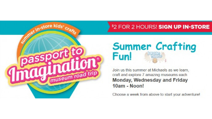Michaels Canada: $2 Craft Classes for Kids 
