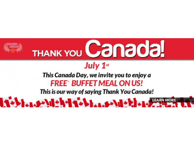Mandarin Canada: Free Buffet On Canada Day
