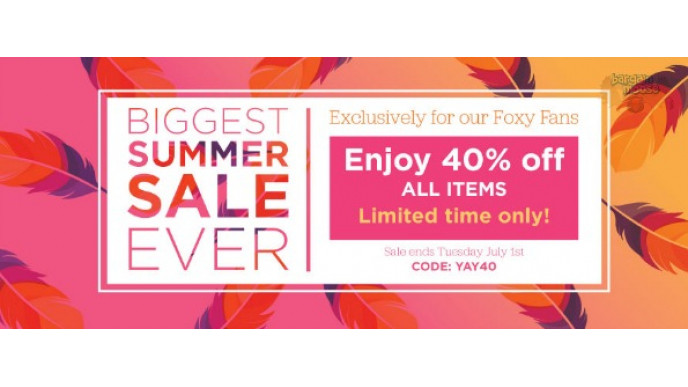 Foxy Originals Canada Promo Code: 40% Off Site Wide