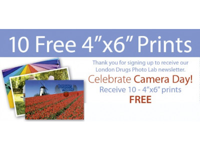 London Drugs Canada Coupon: Printable 10 Free 4″ x 6″ Photo Prints