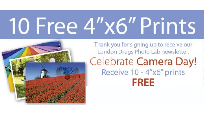 London Drugs Canada Coupon: Printable 10 Free 4″ x 6″ Photo Prints
