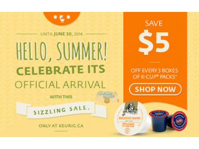 Keurig Canada: $5 Off Every 3 Boxes Of K-Cups