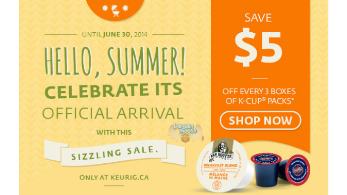Keurig Canada: $5 Off Every 3 Boxes Of K-Cups
