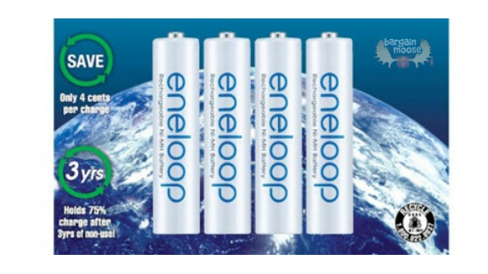 Dell Canada: 4 Pack AA Eneloop Batteries Only $13