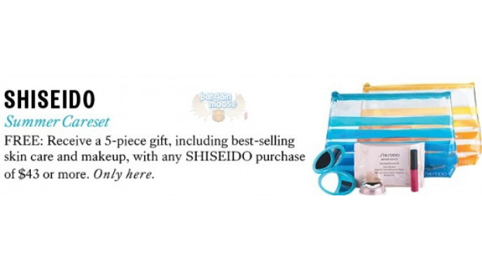 The Bay Canada: Free Shisedo Gift With $43+ Purchase