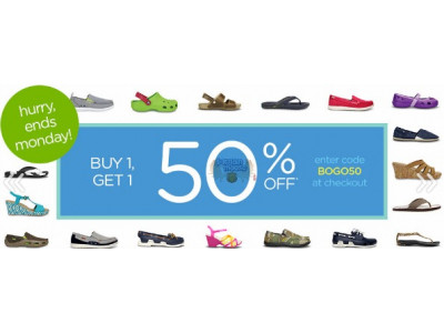 Crocs Canada Coupon: B1G1 50% Off