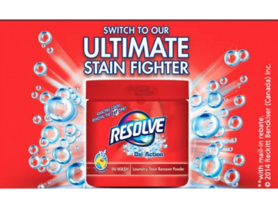 FREE Resolve Oxi-Action In Wash Stain Remover with Mail-In Rebate 