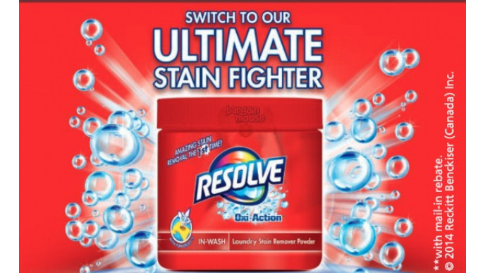 FREE Resolve Oxi-Action In Wash Stain Remover with Mail-In Rebate 