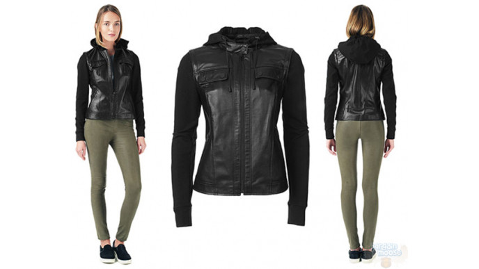 Roxy Convertible Leather Jacket was $299 now only $111.75 @ Danier Canada