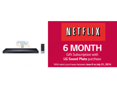 Costco Canada Freebie: Free 6-Month Netflix Subscription With Purchase Of LG LAP340 Bluetooth Sound Plate