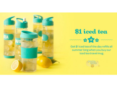David's Tea Canada: $1 Iced Tea Of The Day Refill With One Time Purchase Of Iced Tea Mug