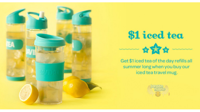 David's Tea Canada: $1 Iced Tea Of The Day Refill With One Time Purchase Of Iced Tea Mug