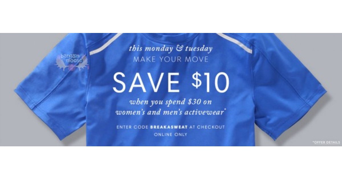 Joe Fresh Canada Promo Code 10 Off 30 On Men's & Women's Activewear
