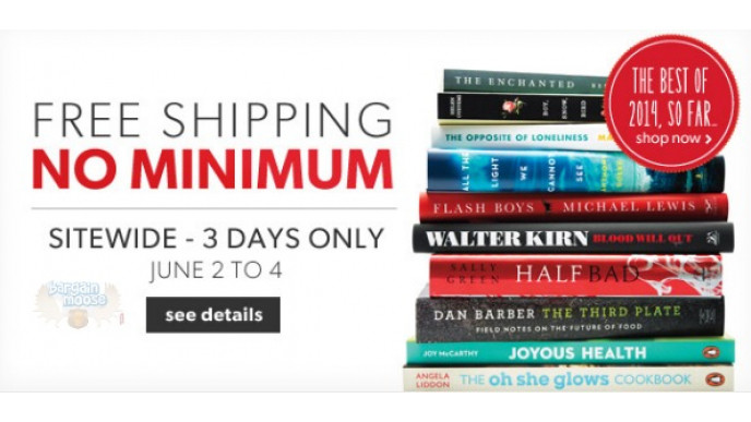 Chapters Indigo Canada: Free Shipping with No Minimum Spend!