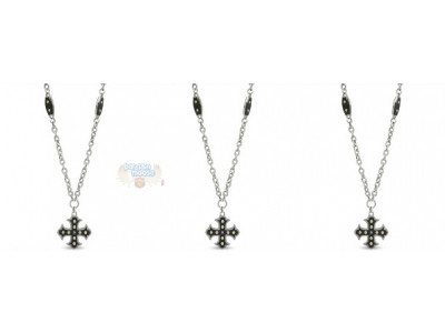 Peoples Jewellers Canada: Diamond Accent Black Cross Pendant Now $90 (Save $160)