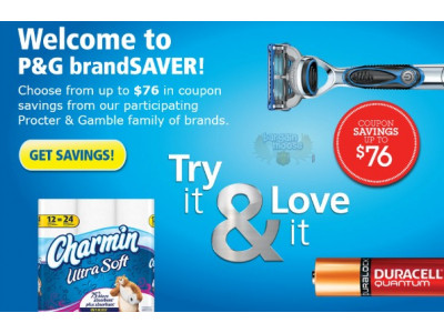 New P&G Brandsaver Canada Coupons Up To $76 In Savings!