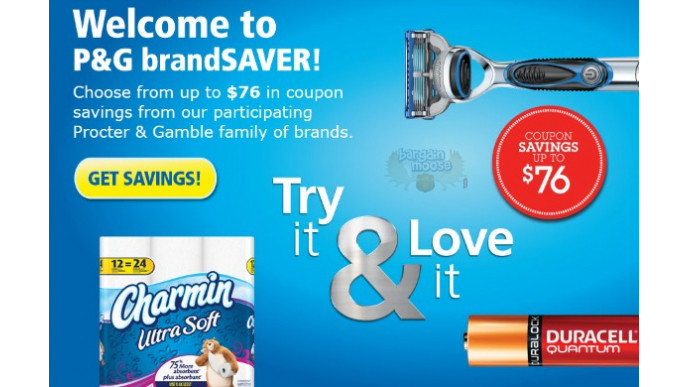 New P&G Brandsaver Canada Coupons Up To $76 In Savings!