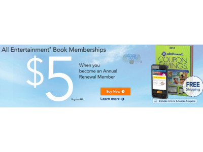Entertainment Coupon Books Just $5