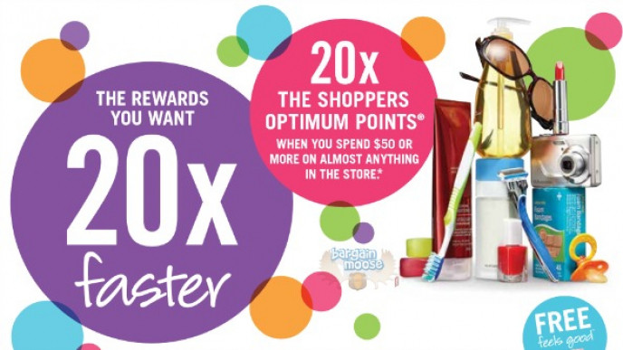 Shoppers Drug Mart Coupon: Printable 20x Points on $50+ May 28th Only